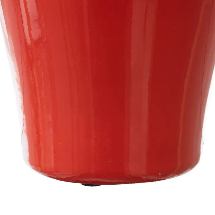 Vază decorativă din ceramică orange