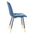 Set 2 scaune dining catifea albastra Unio