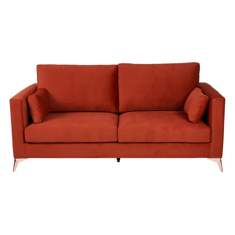 Canapea 3 locuri textil portocalie Tigria