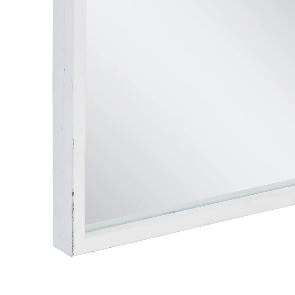 Oglinda rama alba H120 cm Nesto