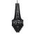 Lampă din lemn neagră cu structură metalică (35x35x86cm)