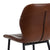 Set 2 scaune de bar maro pu/metal 44 x 49,50 x 98,50 cm