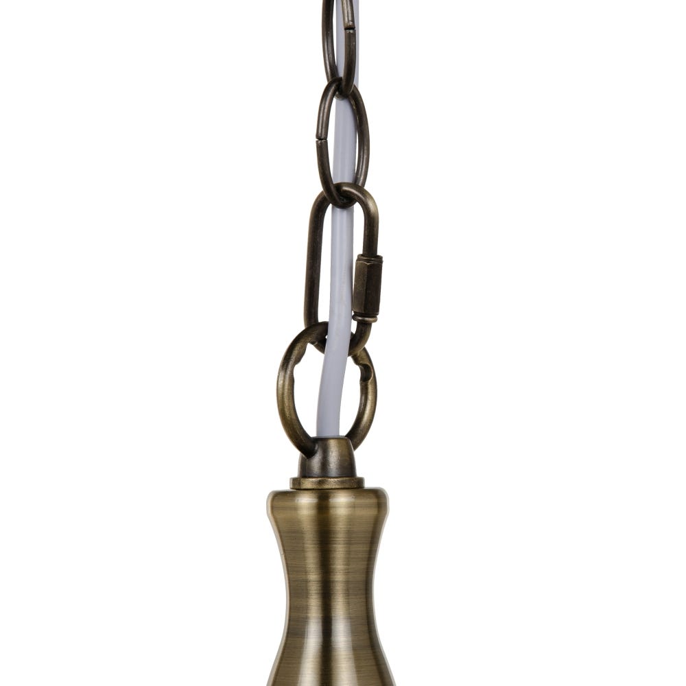 Lampă auriu antichizat (38x38x80,5cm)