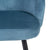 Set 2 scaune de bar H101cm catifea albastra deschis Ines
