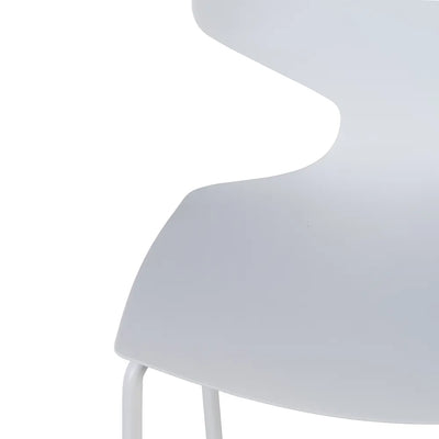 Set 2 scaune albe plastic Adison