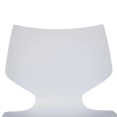 Set 2 scaune albe plastic Adison