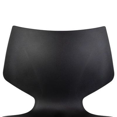 Set 2 scaune negre plastic Adison
