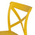 Set 2 scaune de bar galben polipropilen camera 52,50 x 44,90 x 107 cm