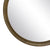 Oglinda rotunda aluminiu auriu 74 X 2,50 X 74 CM