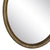 Oglinda rotunda aluminiu auriu 74 X 2,50 X 74 CM