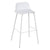 Set 2 scaune de bar alb polipropilen/metal 40x41x90 cm