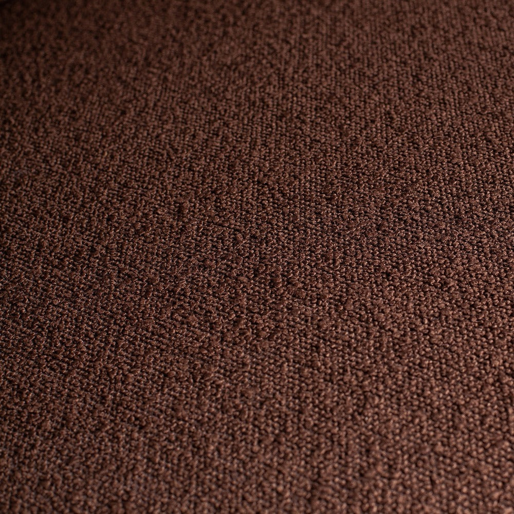 Canapea 4 locuri textil maro inchis Seater Boucle
