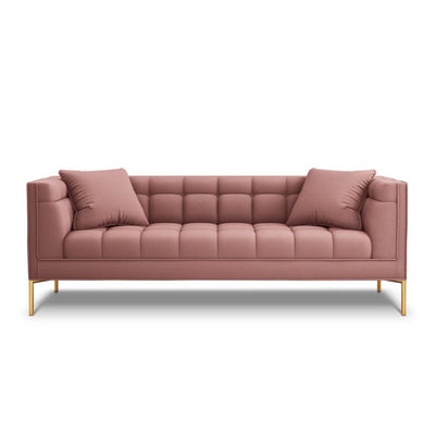 Canapea 3 locuri textil roz Karoo