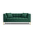 Canapea 2 locuri textil verde Karoo