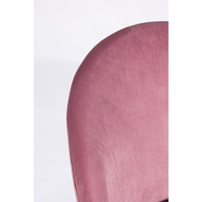 Set 2 scaune de bar H105cm catifea roz Carry
