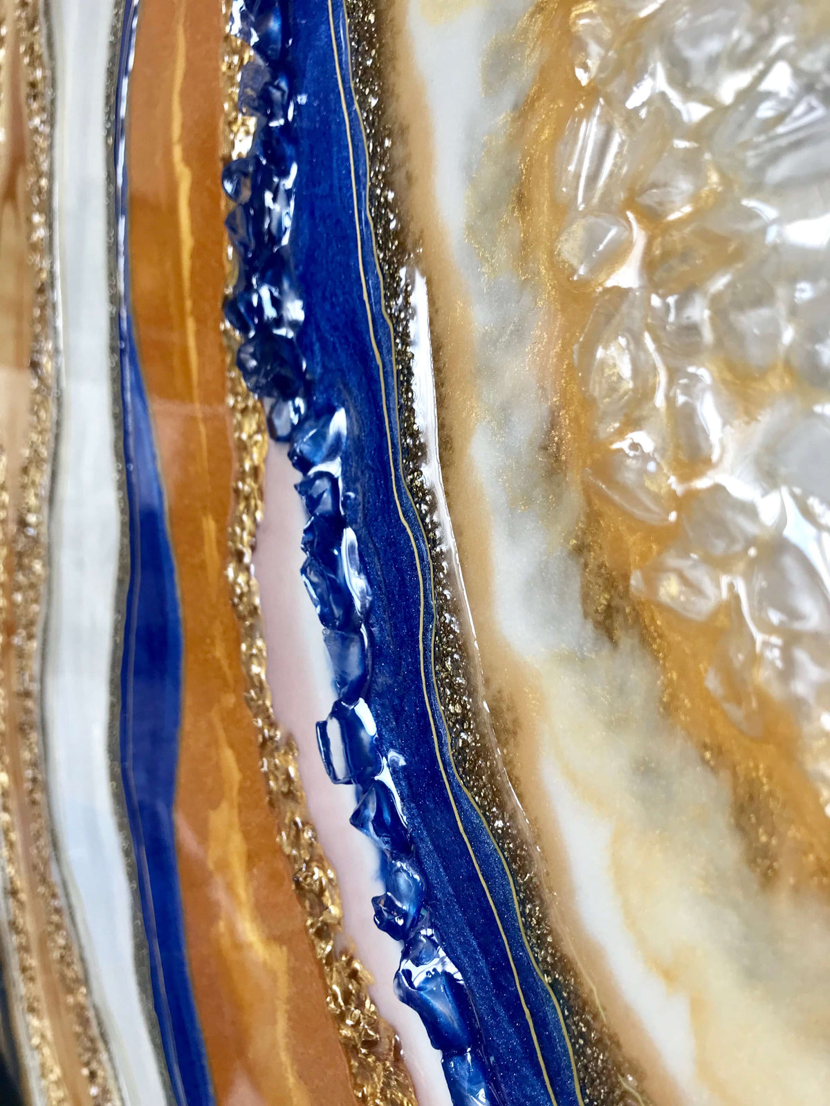 Tablou Goldish Geode 70x102 cm Luxury Resin Collection | ARTIGIANA STUDIO
