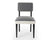 Scaun de sufragerie Alfama – Boucle Sand & Graphic Grey
