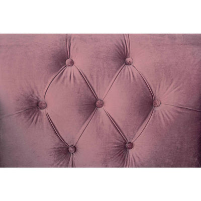 Canapea catifea roz 3 locuri Blossom