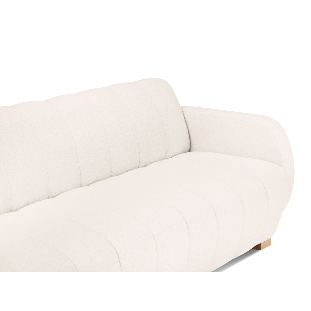 Canapea 3 locuri textil crem Bromo