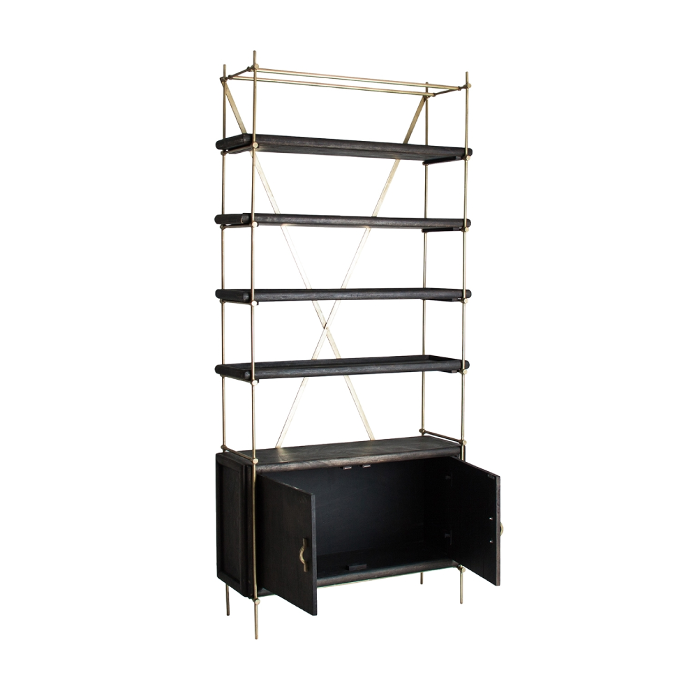 Biblioteca aurie maro 100x35cm Rivoli