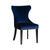 Set 2 scaune dining catifea albastra Isella