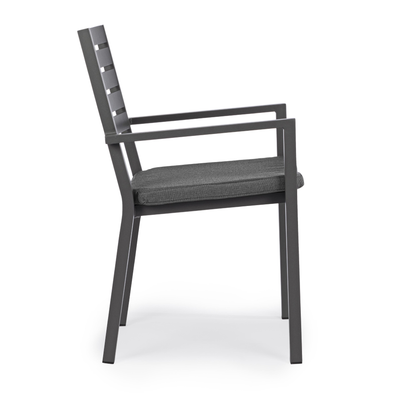 Set 2 scaune exterior negre gri Helina
