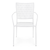 Set 2 scaune exterior albe 57x89cm Jodie
