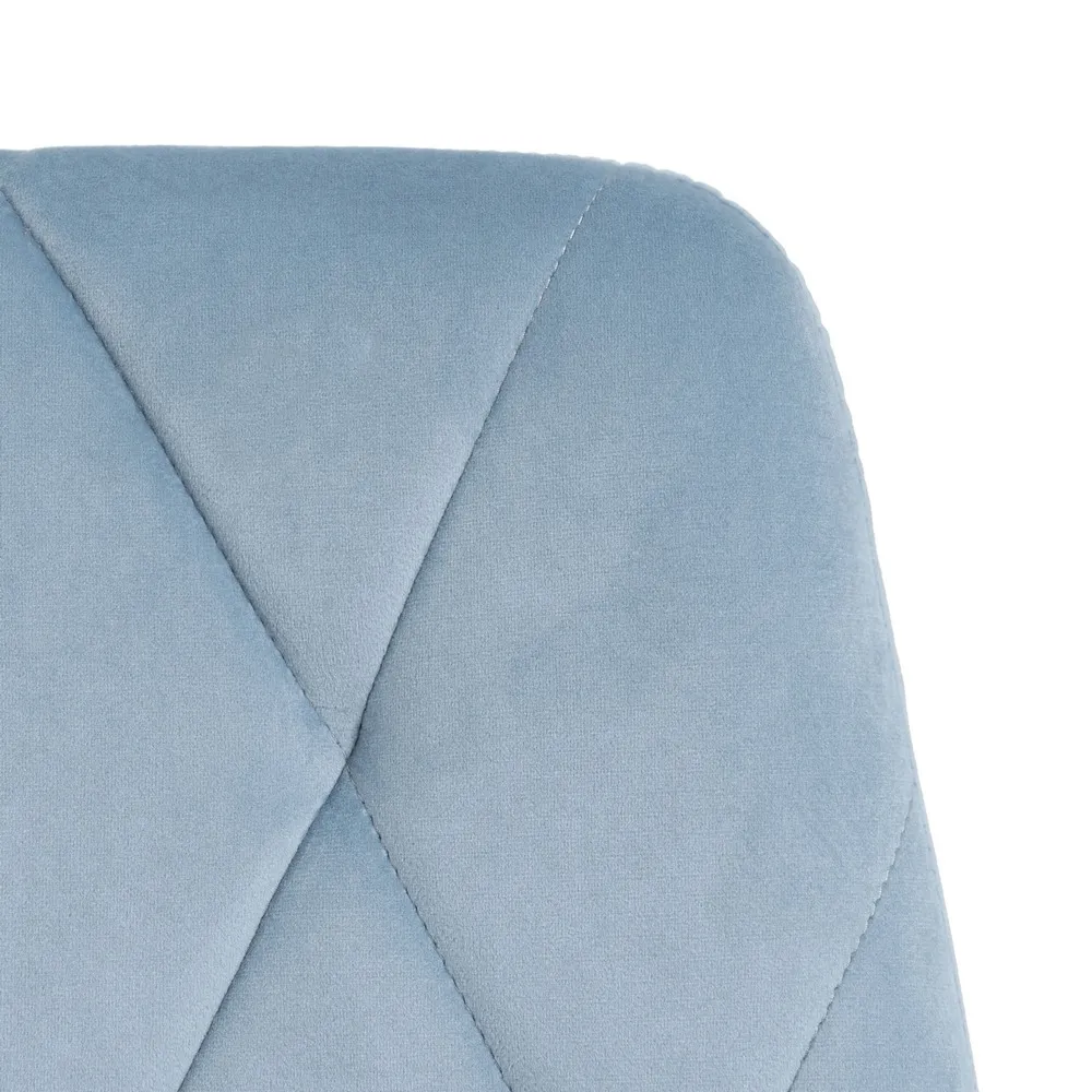 Set 2 scaune dining textil albastru deschis Gina