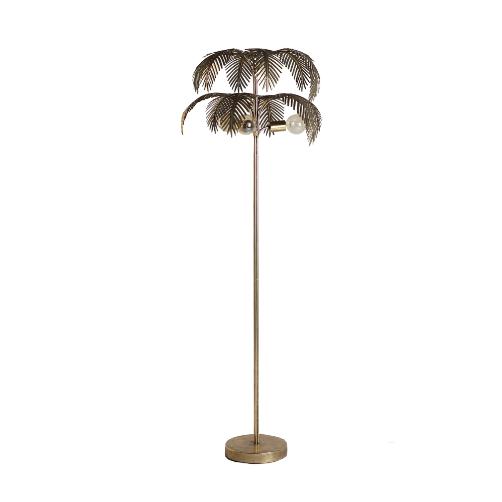 Lampa de podea aurie model palmier Lucerne