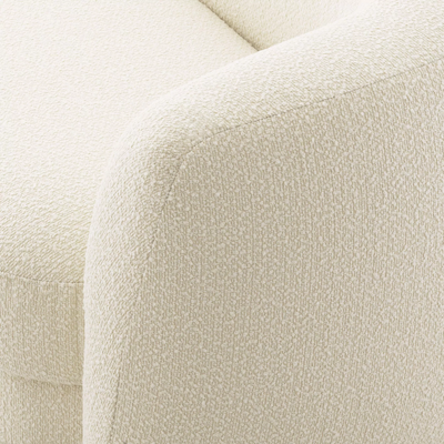 Canapea material textil alb bouclé Blaine