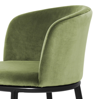 Set 2 scaune dining textil verde deschis Filmore