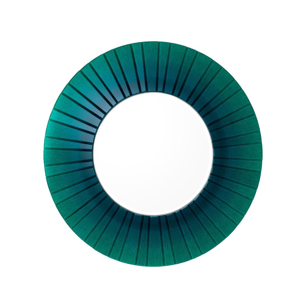 Oglinda rotunda verde smarald Ø110cm Lecanto