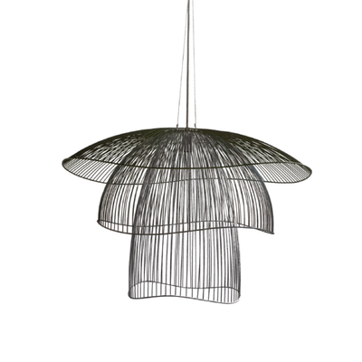 Lampa suspendata metal negru Ø100cm Papillon L