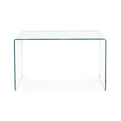 Birou din sticla transparenta Iride Desk