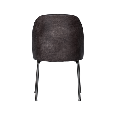 Set 2 scaune dining piele neagra Vogue