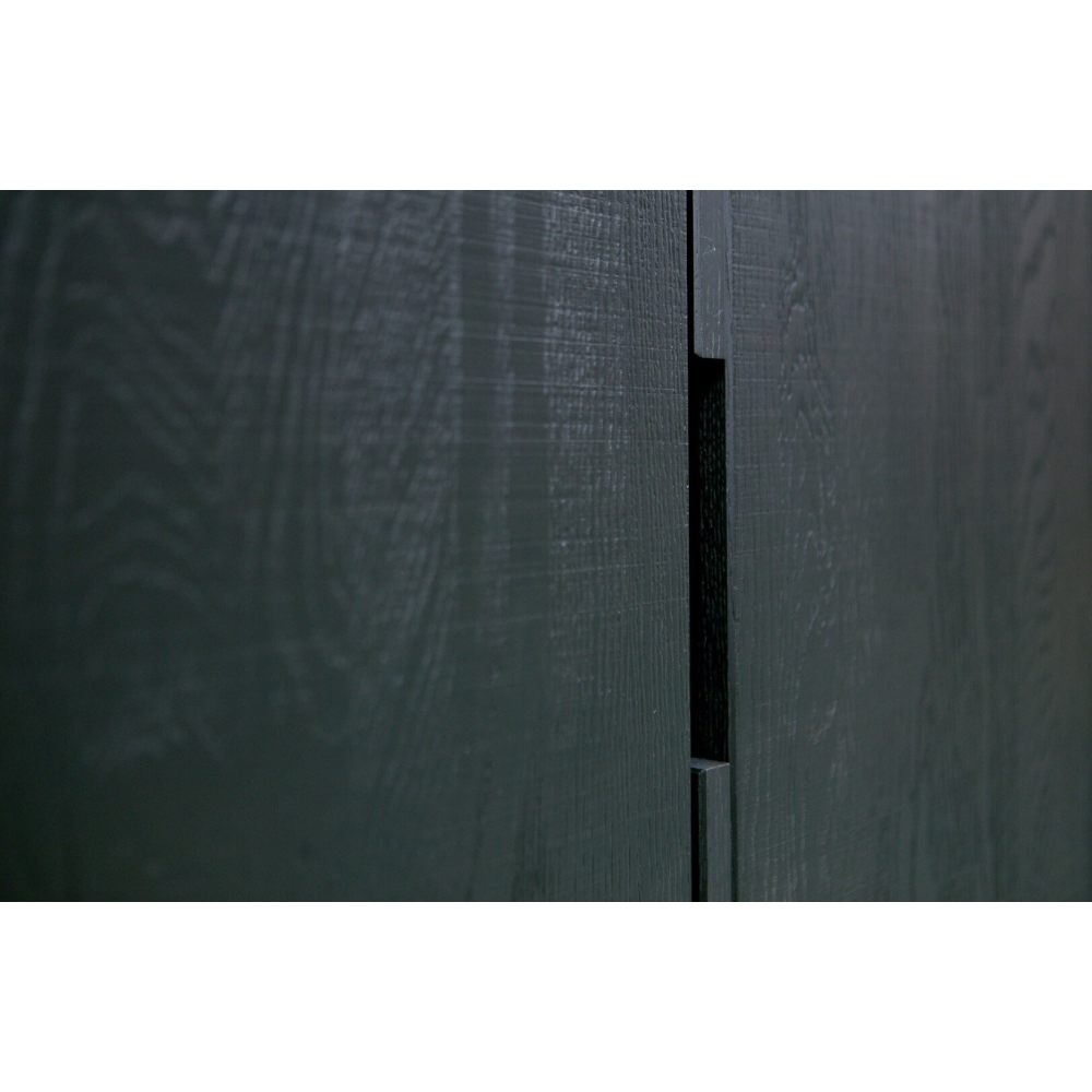 Cabinet negru lemn frasin Silas