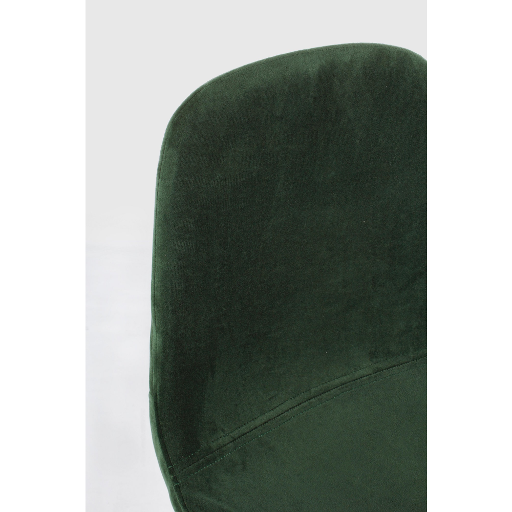 Set 2 scaune bar catifea verde inchis H103cm Irelia