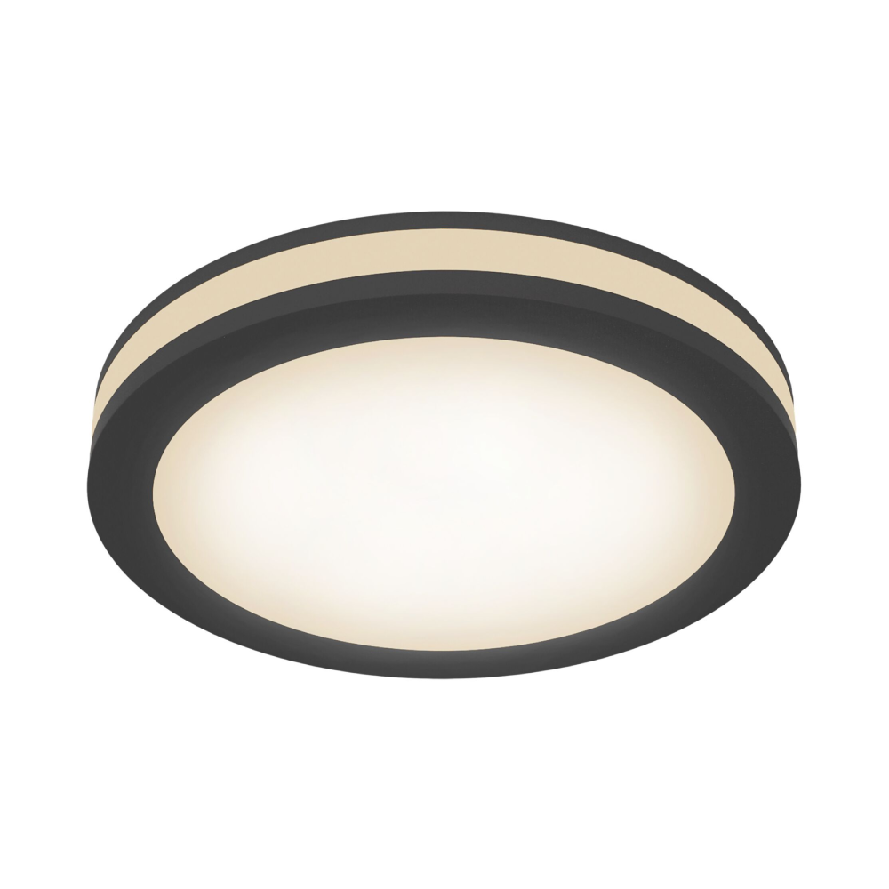 Spot LED rotund incastrabil negru Phanton 9,5 cm