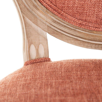 Set 2 scaune dining textil portocaliu Medallion