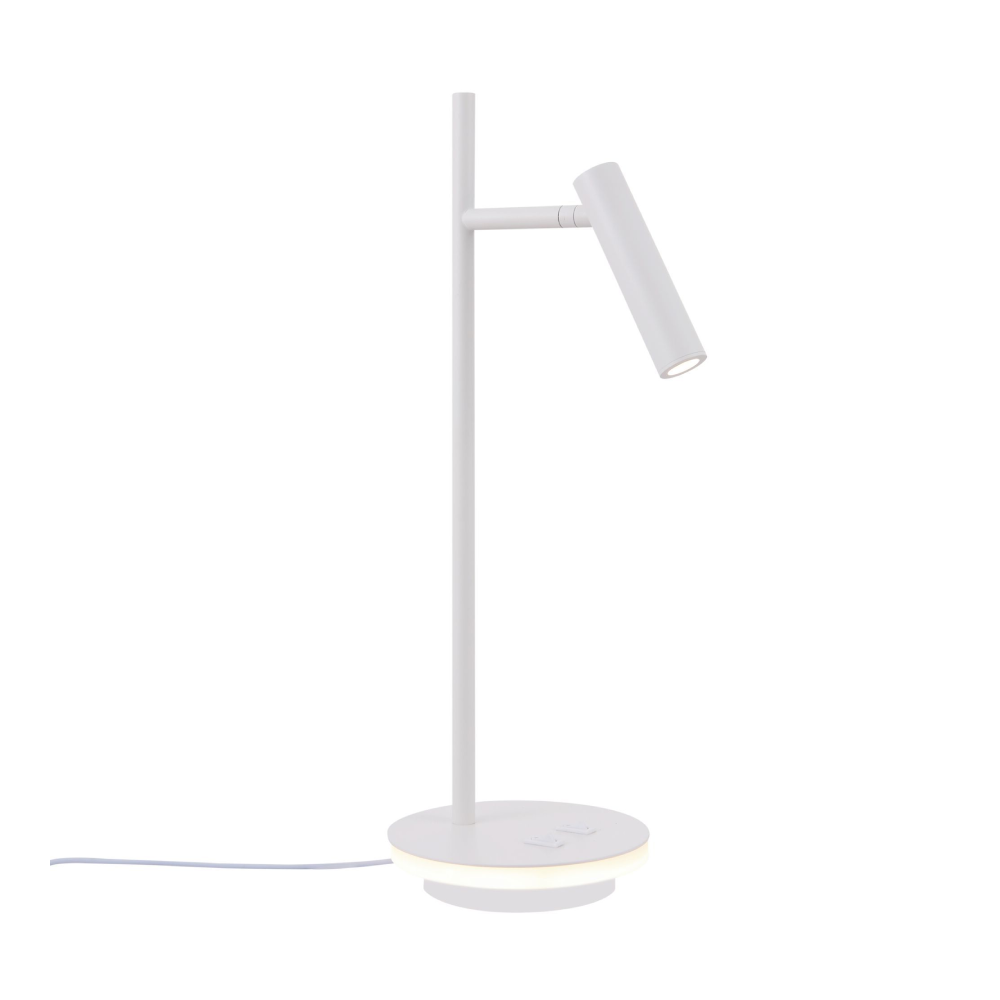 Lampa de birou metal alb Estudo