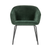 Set 2 scaune dining catifea verde smarald Sien