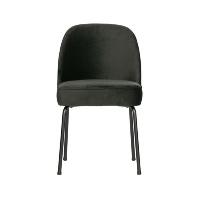 Set 2 scaune dining catifea neagra Vogue