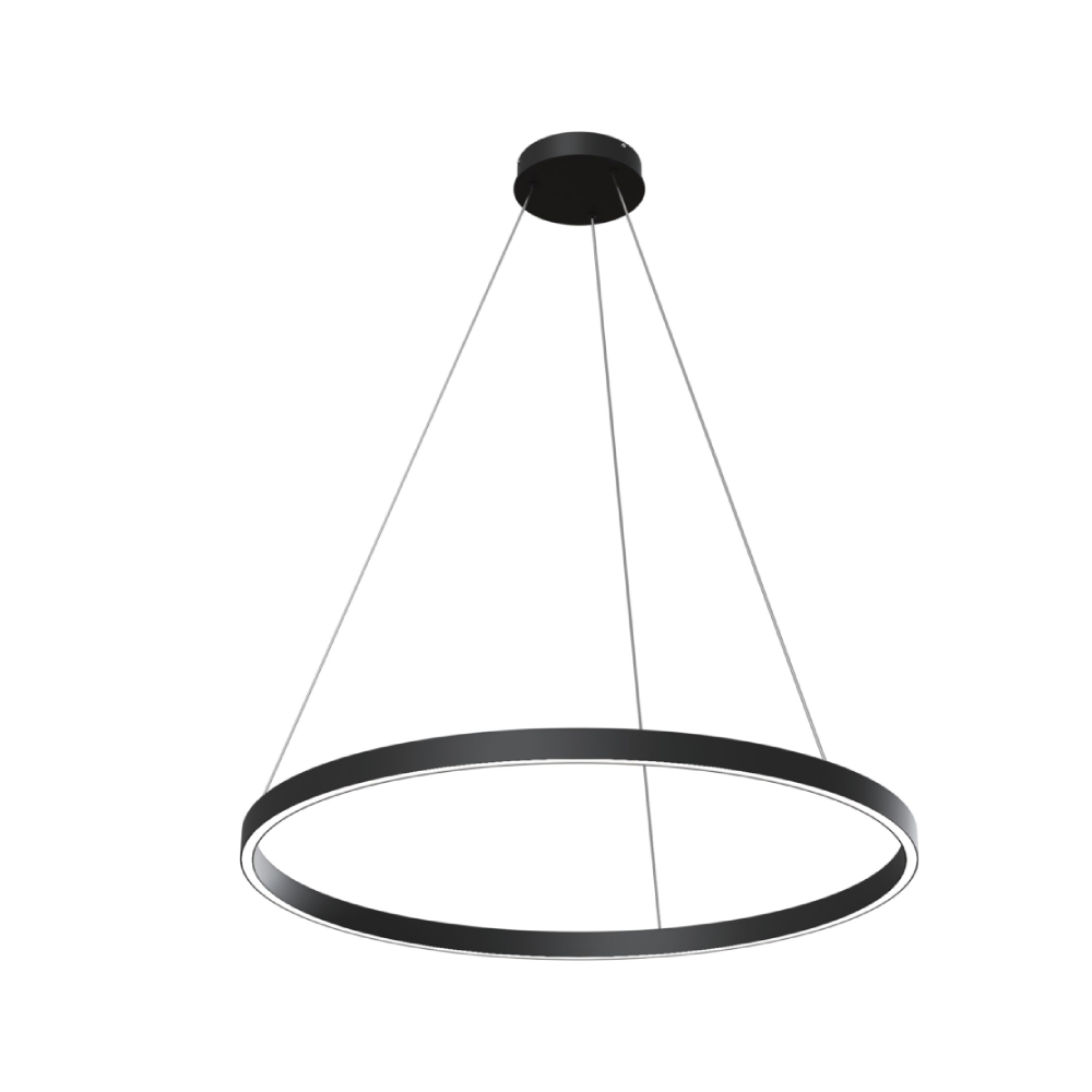 Corp de iluminat cerc negru Ø80cm LED Rim 1