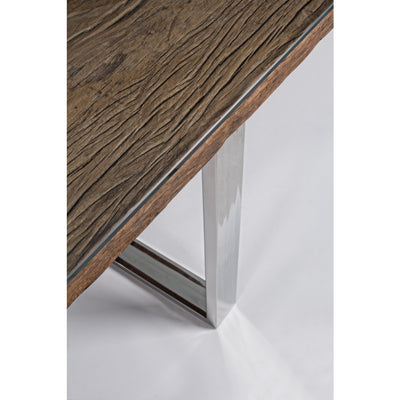 Masa dining lemn si sticla Stanton Table 180/90 cm